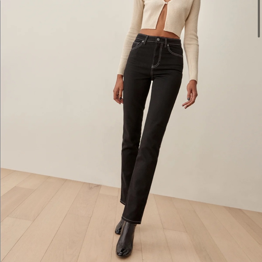 SOLD Reformation Sierra High Rise Straight Long Jeans